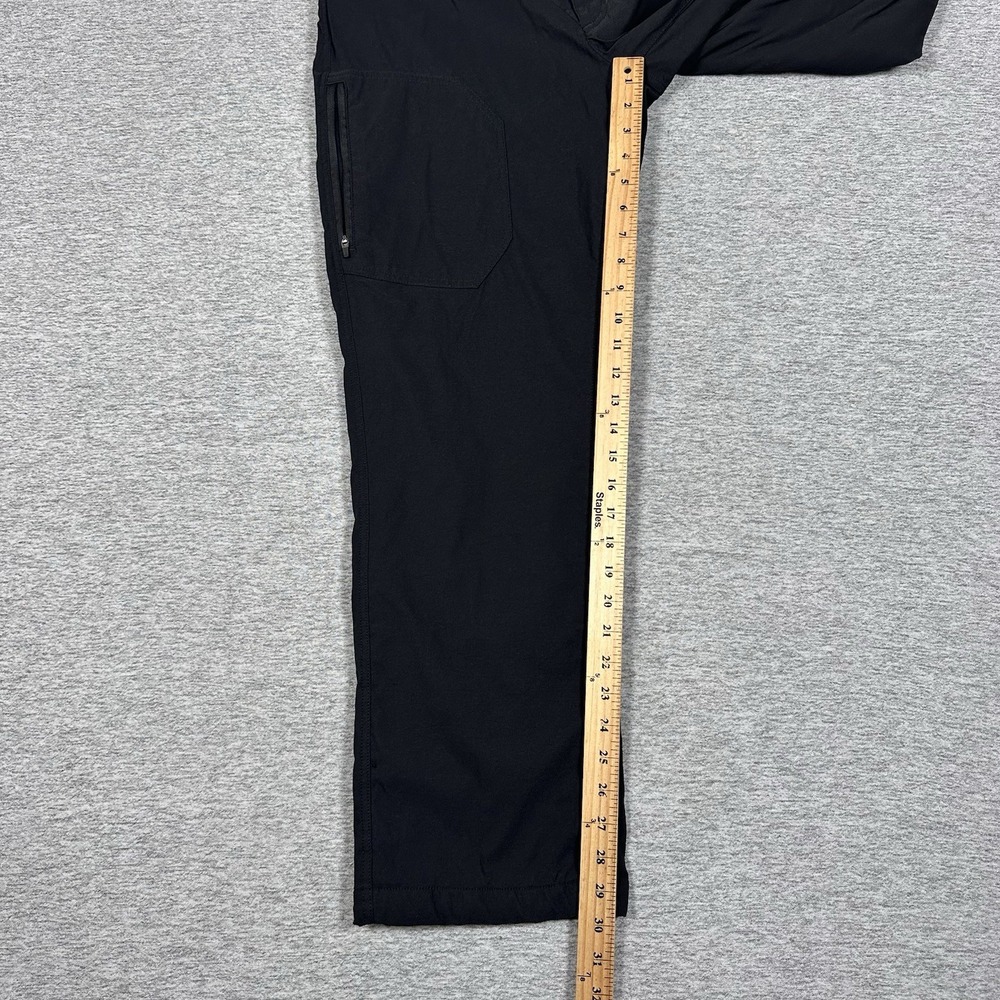 Eddie Bauer Pants Mens 36x30 Black Fleece Lined Tech Cargo Stretch Outdoor (B) - Picture 5 of 8